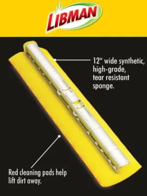 Libman 956 Roller Mop With Scrub Brush Refill - Libman 956