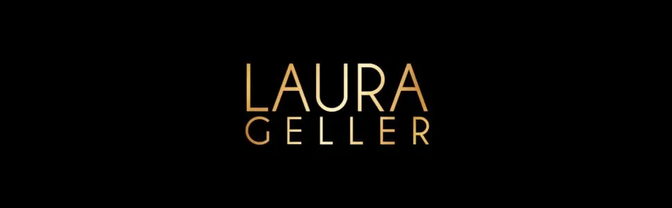 LAURA GELLER NEW YORK Retractable Black Kabuki Brush for Liquid, Cream and Powder Face Makeup With Aluminum Handle - Evergreen Logo