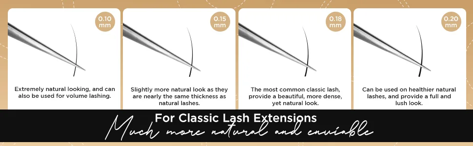 LASHVIEW Eyelash Extensions,Individual Lashes, Premium Single &Classic Lashes,0.15 Thickness C Curl 8-15mm Mixed Tray,Natural Semi Permanent Eyelashes,Soft Application-Friendly, Lashes 0.15-C(8-15mm) - lashview classic lash extension