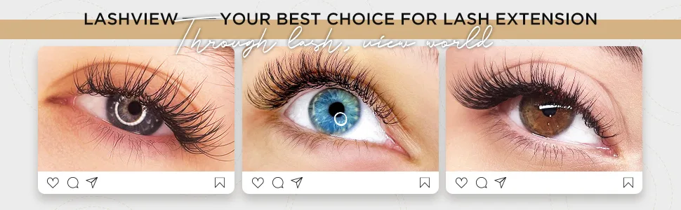 LASHVIEW Eyelash Extensions,Individual Lashes, Premium Single &Classic Lashes,0.15 Thickness C Curl 8-15mm Mixed Tray,Natural Semi Permanent Eyelashes,Soft Application-Friendly, Lashes 0.15-C(8-15mm) - lashview volume lash extension