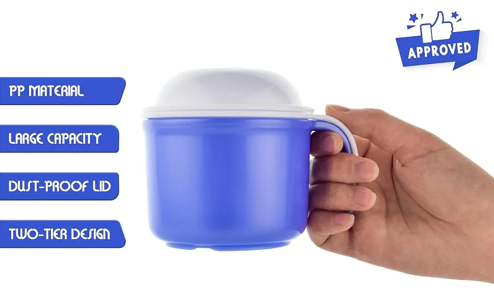Large Denture Cup, False Teeth Bath Cup with Strainer and Lid for Soaking Dentures or Storing Pacifier, Capacity 10.6 Oz 1 Count (Pack of 1) - Denture Bath Case