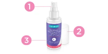 Lansinoh Herbal Perineal Spray Postpartum Essentials, 3.5 Ounces - Lansinoh Herbal Postpartum Spray