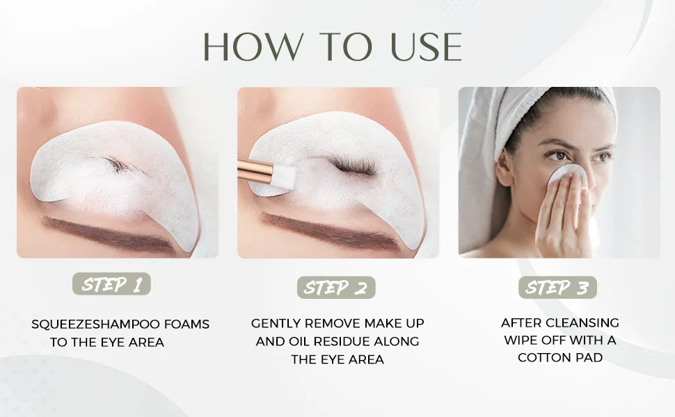 LANKIZ Eyelash Extension Shampoo,+1 Brush,Sensitive Eyelid Foam Lash Cleanser For Extension,Deep Clean Eyelash,Makeup& Mascara Remover& Spa, Professional & Self Use (100ml//Unscented/) - LASH SHAMPOO