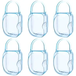 LANEYLI Pacifier Box Pacifier Shield Case Pacifier Clip Holder - Pack of 2 1 Count (Pack of 2) Transparent - lan-1