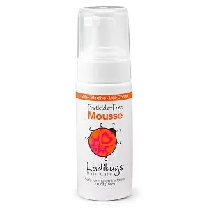 Ladibugs Elimination Mint Serum | Natural Ingredients | Highly Effective Head Lice & Nit Fix| Safe Removal for Kids, Family - ladibugs lice mousse