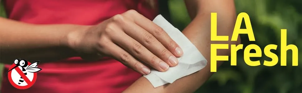 La Fresh Mosquito Repellent Wipes, Individually Wrapped  Natural, Deet Free, Non Toxic, Long Lasting Repellent Protects Against Almost All Bugs 200 Packets - Insect repellent wipes