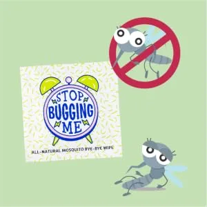La Fresh Mosquito Repellent Wipes, Individually Wrapped - Natural, Deet Free, Long Lasting Repellent - No more mosquito