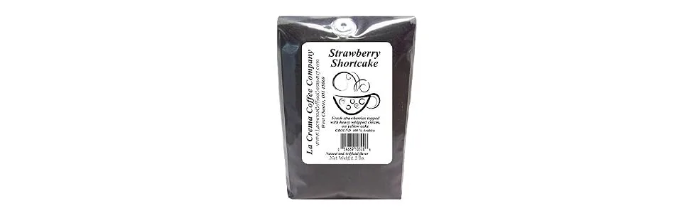La Crema Coffee Strawberry Shortcake, 2-Pound Packages - product information 1