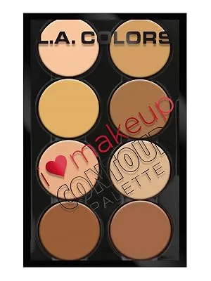 L.A. Colors I Heart Makeup Contour Palette, Medium to Dark, 1.04 Ounce Medium to Dark 1.04 Ounce (Pack of 1) - Medium palette
