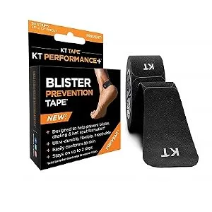 KT Tape KT Performance+ Blister Prevention Tape, Designed for Athletes, Breathable, Durable, Conforming, Precut 3.5 Inch Strips Jet Black - product information 1