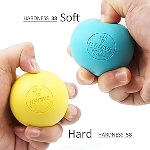KSONE Lacrosse Massage Ball Set - Muscle Massage Roller- Deep Tissue Balls -Hard and Soft Massage Ball with Mini Ball Multi Blue - product information 3
