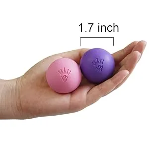 KSONE Lacrosse Massage Ball Set - Muscle Massage Roller- Deep Tissue Balls -Hard and Soft Massage Ball with Mini Ball Multi Blue - product information 4