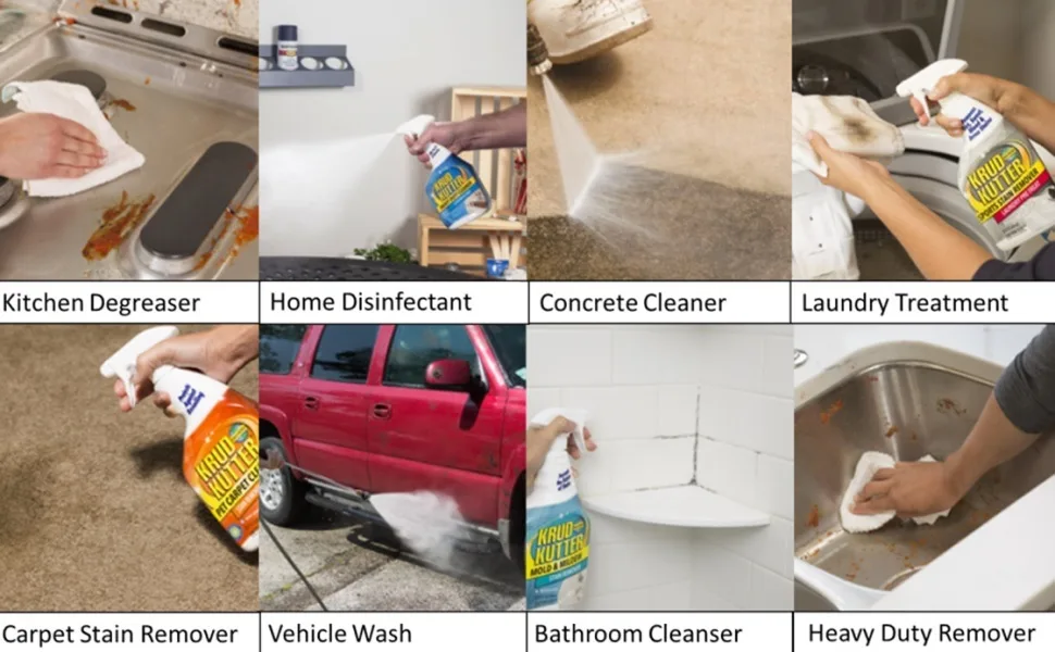 Krud Kutter 316492 Original Concentrated Cleaner Degreaser 32 oz - Krud Kutter Home Perfect for Cleaning Nearly Any Household Stain or Surface