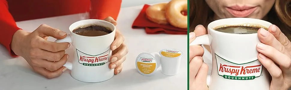 Krispy Kreme Classic, Single-Serve Keurig K-Cup Pods, Medium Roast Coffee Pods, 32 Count Classic 32 Count (Pack of 1) - Krispy Kreme Coffee