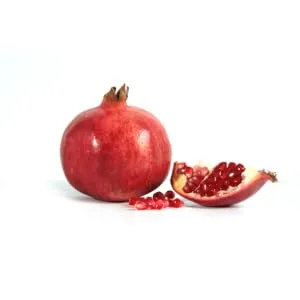 Kombucha Ready To Mix Powder - 14 Servings - With Probiotics, Guarana and Caffeine - Peach Pomegranate - pomegranate centered
