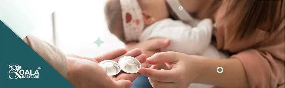 Koala Babycare The Original Silver Nursing Cups - Made in Italy - Protect and Soothe - Tri-Laminate Silver - Standard Size Regular Trilaminate Silver - koala silver cups