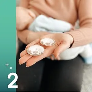 Koala Babycare The Original Silver Nursing Cups - Made in Italy - Protect and Soothe - Tri-Laminate Silver - Standard Size Regular Trilaminate Silver - koala silver cups