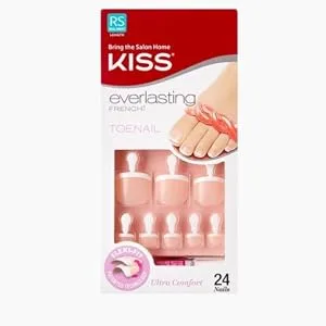 KISS Everlasting French Toenail Limitless Kit EFT01 - 24 Count - product information 1