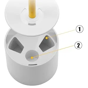 KINGTOP Golf Hole Cup for Practice Putting Green, Fit PGA | LPGA | USGA Regulations, ABS Ivory White, 4" | 6 Depth Optional 4" Golf Cup - 2pcs - golf hole cups