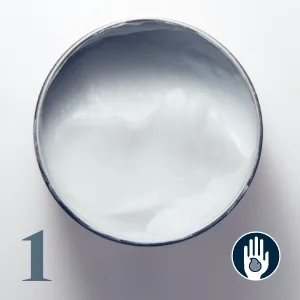 King C. Gillette Soft Beard Balm, Deep Conditioning with Cocoa Butter, Argan Oil and Shea Butter - Step 1