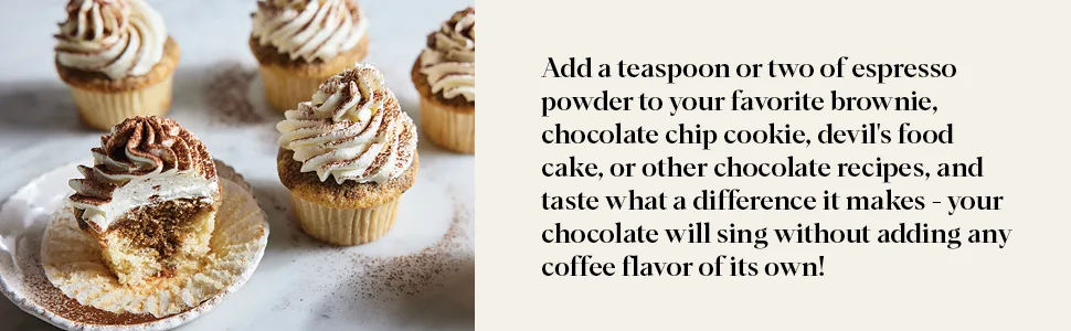 King Arthur, Espresso Powder, Certified Kosher, Reusable Plastic Jar, 3 Ounces Espresso Powder 3 Ounce (Pack of 1) - Tira Misu Cupcakes