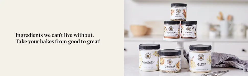 King Arthur, Better Cheddar Cheese Powder (formerly known as Vermont Cheddar Cheese Powder), 8 Ounces - King Arthur Baking Spices & Ingredients