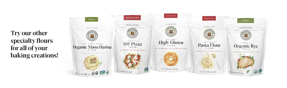 King Arthur Semolina Flour, Coarse Ground, High Protein Durum Wheat, Kosher, 3lbs,White - King Arthur Semolina Flour