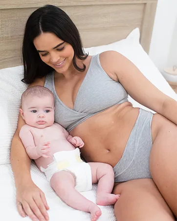 Kindred Bravely Sublime Hands Free Pumping Bra | Patented All-in-One Pumping & Nursing Bra with EasyClip Regular Large Beige - Organic Cotton Maternity & Nursing Bra