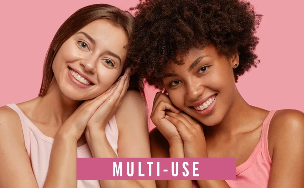 KIMUSE Multi Stick Trio Face Makeup, Cream Blush Stick for Cheeks & Lips, Contour Stick & Highlighter Makeup Sticks for All Skin Quartz Rose Trio - 3 Pack Makeup Sticks for for All Skin