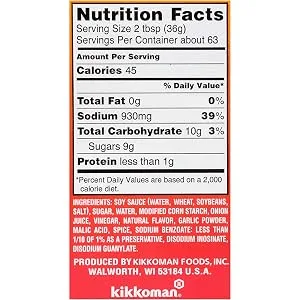 Kikkoman Glaze, Teriyaki, 5 Pound - product information 5