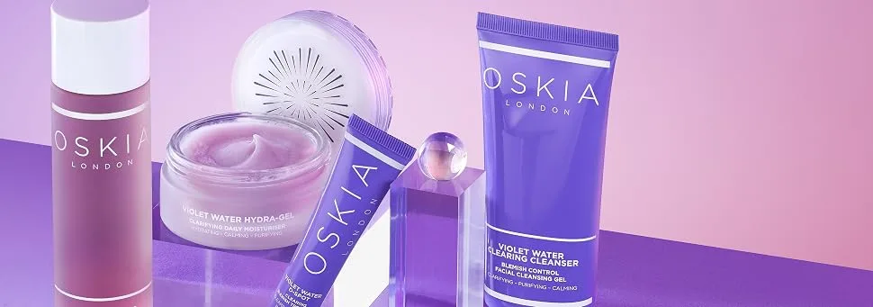 OSKIA Violet Water Clearing Cleanser 100ml VIOLET WATER CLEARING CLEANSER BLEMISH CONTROL FACIAL CLEANSING GEL - Violet Water Range