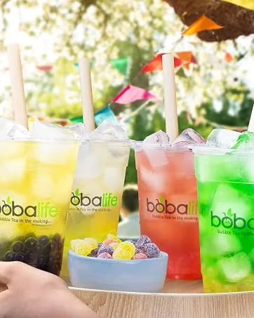 Bobalife Coconut Bubble Tea Powder (1kg) | 20-30 Servings (Variable Serving Size) | Premium & Authentic Ingredients | Vegan & Gluten Free - multipack tray