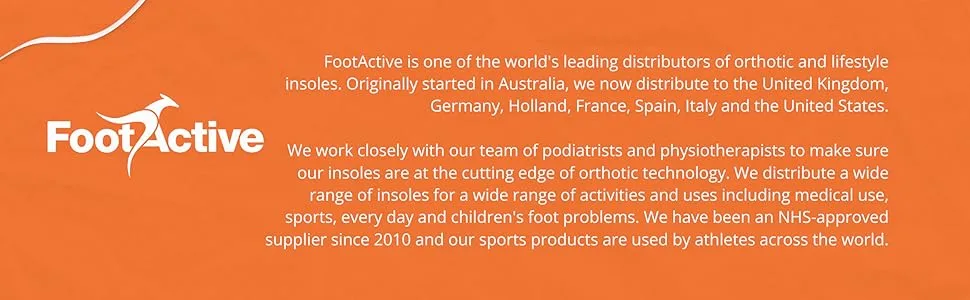 FootActive Plantar Fasciitis Insoles 7/8.5 UK Blue - footactive