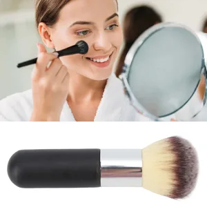 Powder Makeup Brush Matte Handle Makeup Setting Brush Comfortable Grip for Salon Use - 1410230067611-3