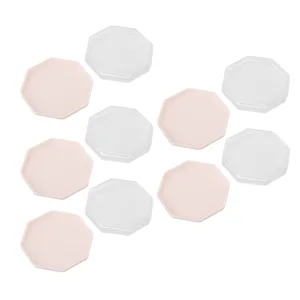 Makeup Puff Box Octagonal Powder Puff Container for Travel for Earrings - 1410230058711-2