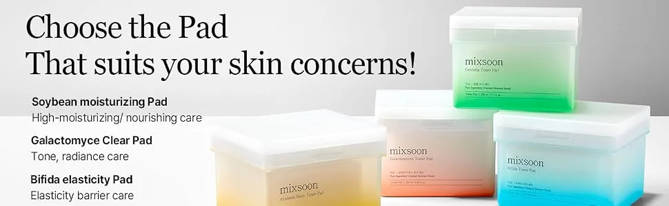 mixsoon Bean Toner Pad Moisturizing Elasticity Exfoliation Bean Extracts Cotton Pad (280ml/9.46fl.oz/70 Sheets) - Bean Toner Pad
