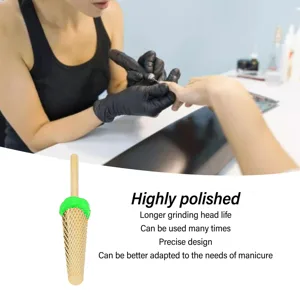 Tungsten Carbide Nail Bit for Manicure Pedicure Quick Efficient Grinding Versatile Nail Care Tool with Cuticle Cleaning Nail Callus Repair (134#-C) - 1414230065513-3