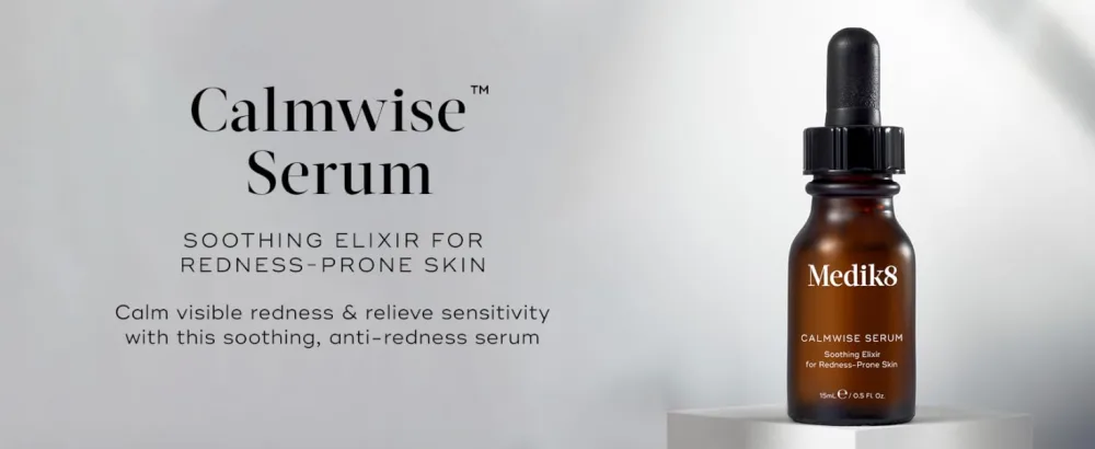Medik8 Calmwise Serum - Soothing Elixir for Redness-Prone Skin - Visibly Calms Redness & Helps to Relieve Sensitivity - 15ml - Calmwise Serum