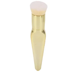Makeup Brush Metal Comfortable Cosmetic Powder Brush No Tracing Gold for Party for - product information 19