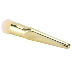Makeup Brush Metal Comfortable Cosmetic Powder Brush No Tracing Gold for Party for - product information 20