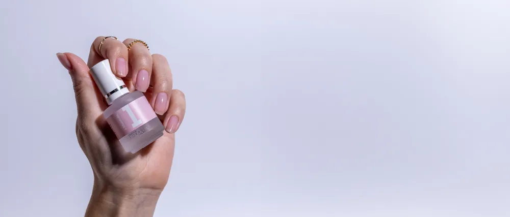 Protein Formula Mini Crystal Nail File - protein formula in hand
