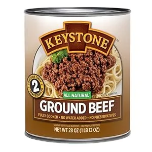 Keystone Meats All Natural Canned Beef, Ground, 14 Ounce (Pack of 2) 14.49 Ounce (Pack of 2) - product information 1