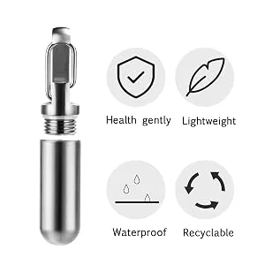 Keychain Pill Holder, Small Pocket Pill Case for Purse,Titanium Waterproof Travel Pill Box for Outdoor Camping Polished Grey-small Pill Case - High quality titanium alloy