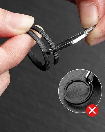 Keychain Pill Holder, Small Pocket Pill Case for Purse,Titanium Waterproof Travel Pill Box for Outdoor Camping Polished Grey-small Pill Case - side pushing