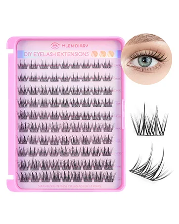 MLEN DIARY Heated Eyelash Curler Portable Electric Eyelash Curler Long-Lasting Quick Professional Eyelash Curler with Heating Silicone Pads for Makeup - Pink - Lashes Clusters
