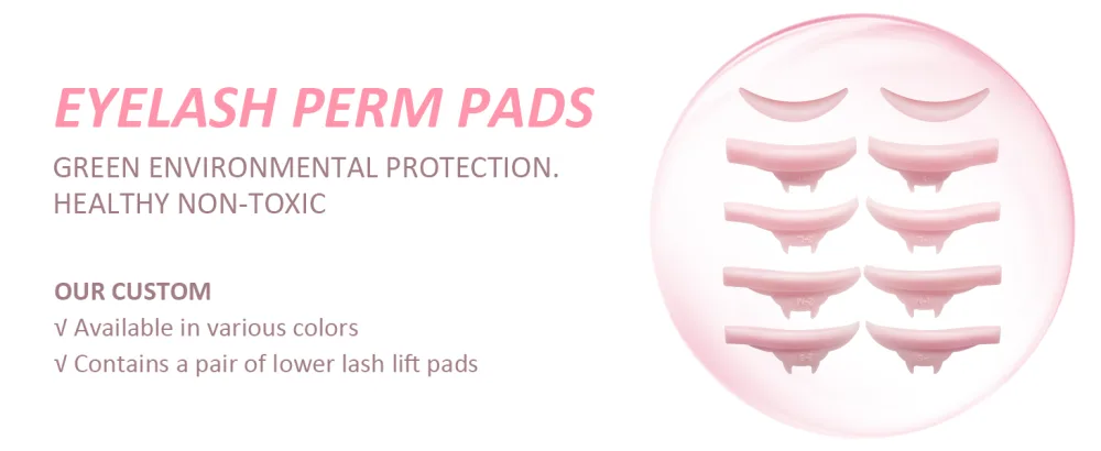 PERMANIA Lash Lift Pads Lash Shields for Lash Lift New Shape Soft and Comfortable Cruelty-Free (5 Pairs-Pink) - eyelash perm pads