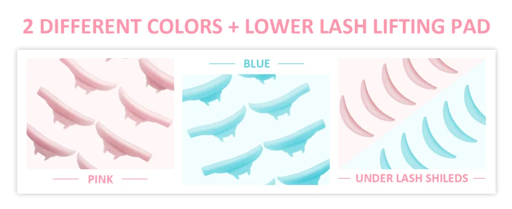 PERMANIA Lash Lift Pads Lash Shields for Lash Lift New Shape Soft and Comfortable Cruelty-Free (5 Pairs-Pink) - eyelash perm pads