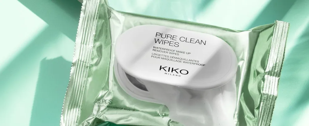 KIKO Milano Pure Clean Wipes Mini Mini Make-Up Remover Wipes For The Face Eyes And Lips - Pure Clean Wipes