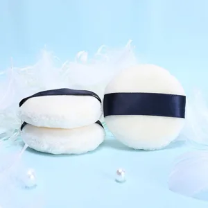 Makeup Powder Puff Loose Powder Puff Soft Washable Skin-Friendly Raised Hair 2.4 Inch Diameter for Salon - product information 20