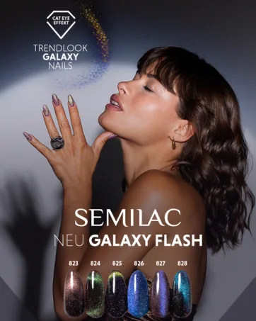 Semilac Aurora Shine Diamond Manicure Embellishment 2mm - Semilac Galaxy Flash